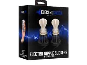 Shots America LLC ElectroShock Remote-Controlled E-Stimulation Nipple Suckers White