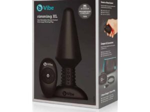 COTR Inc. b-Vibe Rimming XL Rotating & Vibrating Remote Control Plug - Black