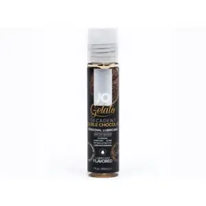 System Jo JO Gelato Decadent Double Chocolate Flavored Water-Based Lubricant, 1 oz.