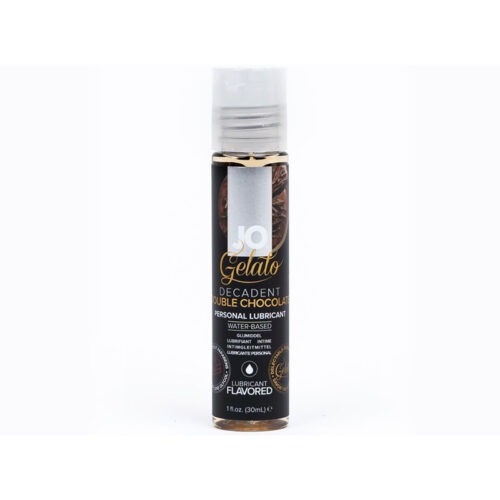 System Jo JO Gelato Decadent Double Chocolate Flavored Water-Based Lubricant, 1 oz.