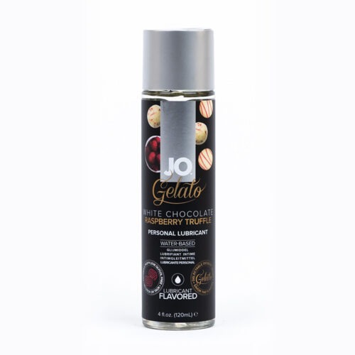 System Jo JO Gelato White Chocolate Raspberry Truffle Water-Based Lubricant, 4 oz.