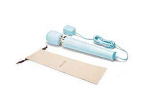 COTR Inc. Le Wand Plug-In Vibrating Massager Sky Blue – Classic Power Wand with 10 Vibration Speeds and 6