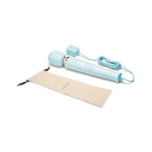 COTR Inc. Le Wand Plug-In Vibrating Massager Sky Blue – Classic Power Wand with 10 Vibration Speeds and 6