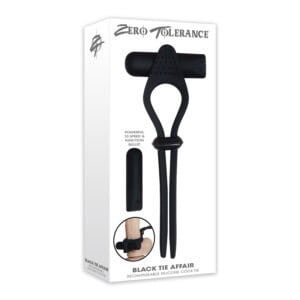 Evolved Zero Tolerance Black Tie Affair Rechargeable Silicone Cock Ring - Black