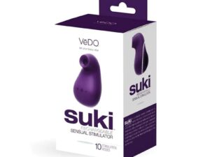 Savvy Co. Vedo Suki Sonic Suction Rechargeable Vibrator in Deep Purple (Part No. VI-F0713)