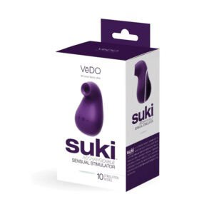 Savvy Co. Vedo Suki Sonic Suction Rechargeable Vibrator in Deep Purple (Part No. VI-F0713)