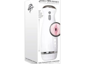 Evolved Zero Tolerance Rechargeable Thrusting Stroker with Movie Download - White