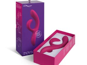 We-Vibe Nova 2 Rechargeable Flexible Silicone Rabbit Vibrator in Fuchsia