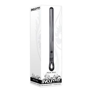 Evolved Pen Pal Rechargeable Metal Pen Vibrator Chrome - Discreet, Stylish, and Water-Resistant