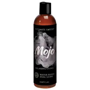 Intimate Earth Mojo Relaxing Clove Water-Based Anal Glide by New Earth Trading LLC, 4 oz