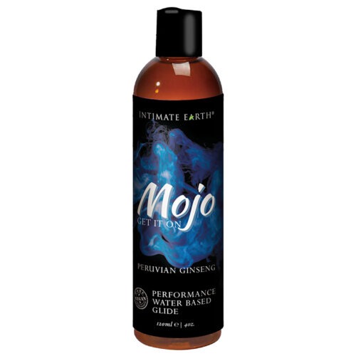 Intimate Earth Mojo Peruvian Ginseng Water-Based Glide by New Earth Trading LLC, 4 oz