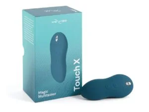We-Vibe Touch X Rechargeable Silicone Lay-On Vibrator & Massager in Green Velvet