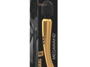 Lovely Planet USA Dorcel MegaWand Rechargeable Wand Vibrator in Gold