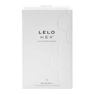 Lelo HEX Original Lubricated Latex Condoms 12-Pack