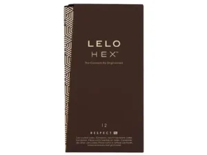 LELO HEX Respect XL Lubricated Latex Condoms - 12 Pack