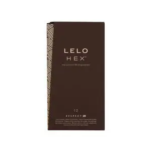 LELO HEX Respect XL Lubricated Latex Condoms - 12 Pack