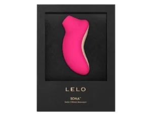 LELO SONA Rechargeable Clitoral Stimulator Cerise - Sonic Massager with 8 Modes and USB Charging
