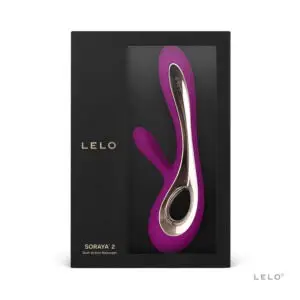 LELO Soraya 2 Rechargeable Rabbit Vibrator Deep Rose - Dual-Stimulation Clitoral and G-Spot Massager