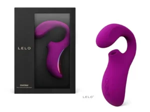 LELO ENIGMA Suction Dual Stimulator in Deep Rose – Dual-Action Sonic and Pulsation Massager