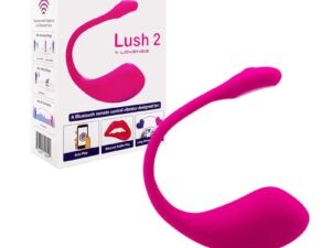 Lovense Lush 2 Bluetooth Remote-Controlled Egg Vibrator – Discreet, Waterproof, Wireless Control