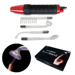 Stockroom.com KL Neon Wand Red Handle with Purple Electrode – ElectroErotic Sensation Device