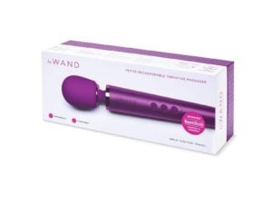 COTR Inc. Le Wand Petite Rechargeable Massager Dark Cherry – Compact Powerhouse with 20 Patterns and