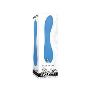 Evolved Blue Crush Rechargeable Silicone G-Spot Vibrator - Blue
