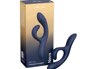 We-Vibe Nova 2 Rechargeable Flexible Silicone Rabbit Vibrator in Fuchsia