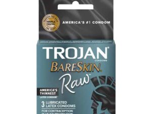 Trojan Bareskin Raw Latex Condoms - 3 Pack by Paradise Marketing Services Part 00155