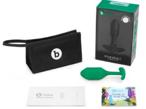 COTR Inc. b-Vibe Snug Plug 2 Weighted Silicone Anal Plug in Green