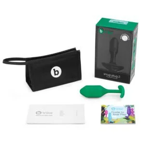 COTR Inc. b-Vibe Snug Plug 2 Weighted Silicone Anal Plug in Green