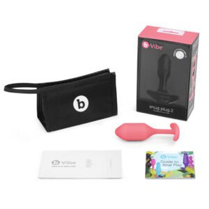 COTR Inc. b-Vibe Snug Plug 2 Weighted Silicone Anal Plug Coral