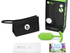COTR Inc. b-Vibe Snug Plug 3 Weighted Silicone Anal Plug Lime