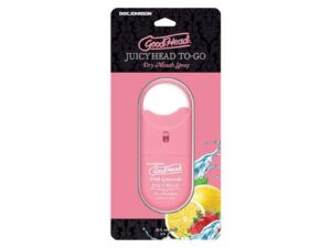 Doc Johnson GoodHead Juicy Head Dry Mouth Spray To-Go Pink Lemonade 0.30 oz.