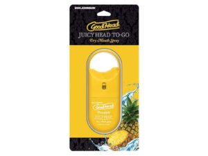 Doc Johnson GoodHead Juicy Head Dry Mouth Spray To-Go Pineapple – 0.3 oz. Travel Size