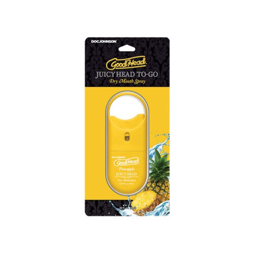 Doc Johnson GoodHead Juicy Head Dry Mouth Spray To-Go Pineapple – 0.3 oz. Travel Size