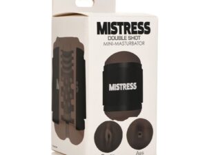 Curve Toys Mistress Double Shot Mini Masturbator by XR LLC - Compact Dual-Entry Design with Bioskin TPE