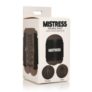 Curve Toys Mistress Double Shot Mini Masturbator by XR LLC - Compact Dual-Entry Design with Bioskin TPE