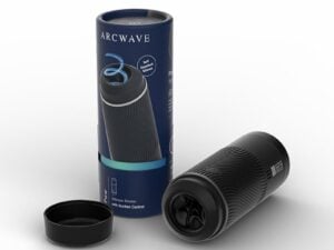 We-Vibe Arcwave Pow Silicone Stroker with Suction Control – Black