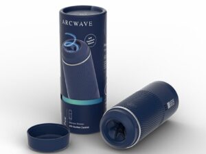 We-Vibe Arcwave Pow Silicone Stroker with Suction Control - Blue