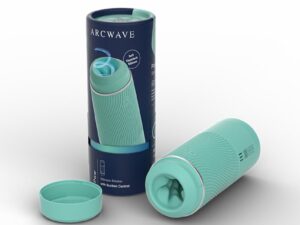 We-Vibe Arcwave Pow Silicone Stroker with Suction Control - Mint