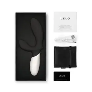 LELO LOKI Wave 2 Rechargeable Silicone Dual Stimulation Prostate Vibrator – Black