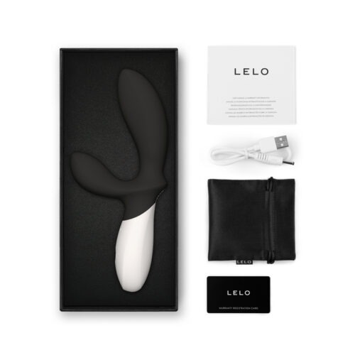LELO LOKI Wave 2 Rechargeable Silicone Dual Stimulation Prostate Vibrator - Black
