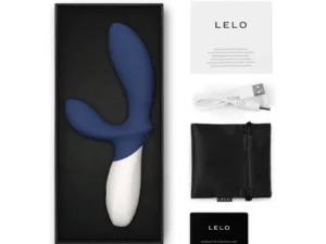 Lelo Loki Wave 2 Rechargeable Silicone Dual Stimulation Prostate Vibrator - Blue