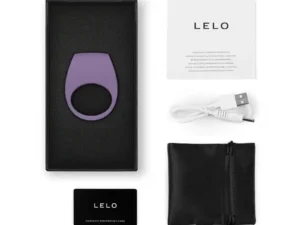 Lelo TOR 3 Vibrating Cockring Violet Dust with App Control