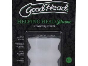 Doc Johnson GoodHead Helping Head Silicone Ultimate BJ Helper Frost – Handheld Mini Stroker for Enhanced
