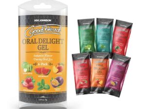 Doc Johnson GoodHead Oral Delight Gel Multi-Flavor 6-Pack - Edible Oral Sex Enhancer