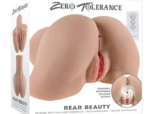 Evolved Zero Tolerance Rear Beauty Rechargeable Remote Controlled Vibrating Sucking Dual Entry Masturbator