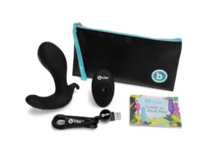 COTR Inc. b-Vibe Expand Plug Black - Expanding and Vibrating Remote Control Anal Plug