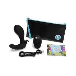 COTR Inc. b-Vibe Expand Plug Black - Expanding and Vibrating Remote Control Anal Plug